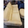 Image 8 : NATUZZI LEATHER SOFA  AND OTTOMAN, GREAT CONDITION, NO RIPS OR TEARS