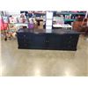 Image 1 : LARGE BLACK ENTERTAINMENT CABINET - HEAVY