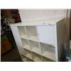 Image 3 : WHITE 16 SECTION CUBICLE SHLEF WITH 4 NEW DOORS