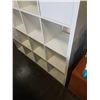 Image 5 : WHITE 16 SECTION CUBICLE SHLEF WITH 4 NEW DOORS