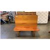 Image 1 : 4FT CUSTOM LOG BENCH, MONTANAS RESTAURANT BENCH