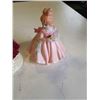 Image 2 : 2 ANTIQUE PORCELAIN FIGURINES, BOTH SIGNED 'BELLE' GOOD CONDITION, NO CHIPS OR CRACKS, 8 INCH AND 6 