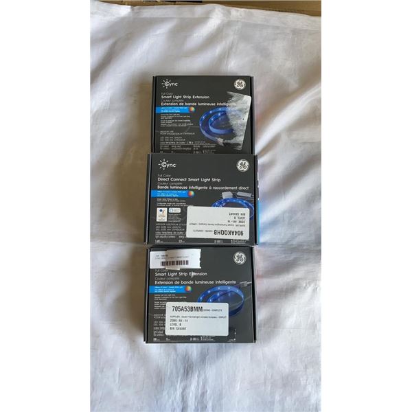 CYNC DIRECT CONNECT SMART LIGHT STRIP AND 2 SMART LIGHT STRIP EXTENTIONS - RETAIL $102