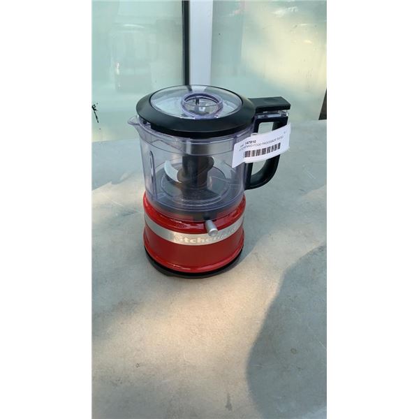 KITCHENAID FOOD PROCESSOR TESTED AND WORKING CRACK IN LID - RETAIL $54