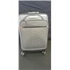 Image 1 : NEW GREY RICARDO CARRY-ON HARD AND SOFT SIDE LUGGAGE W/ USB CHARGING PORT, LAPTOP POCKET, ETC  - ART