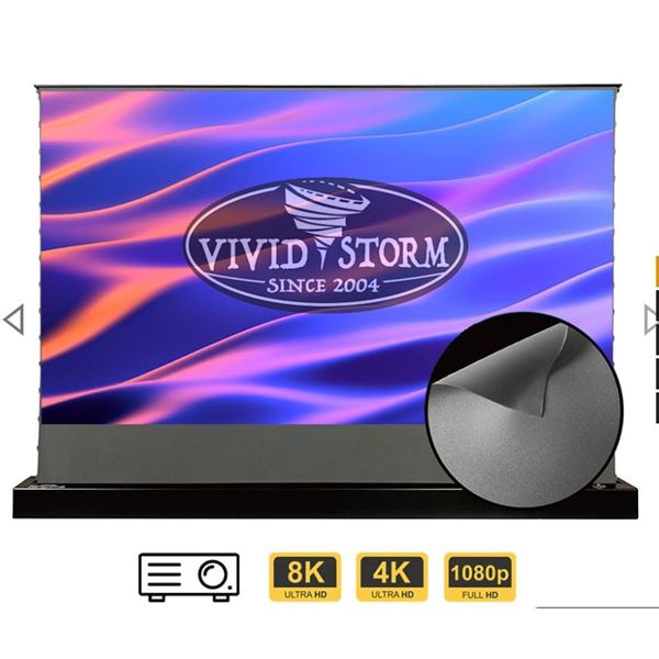 VIVID STORM PREMIERE S PRO UST 120" ROLLABLE MOTORIZED SCREEN (VGPRSP120S) - RETAIL $3406