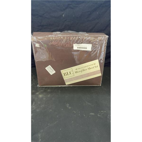 BRAND NEW MICROFIBER SHEET SET - CHOCOLATE BROWN SIZE TWIN