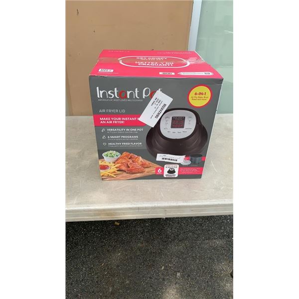 INSTANT POT 6 IN 1 AIR FRYER LID TESTED AND WORKING - RETAIL $129