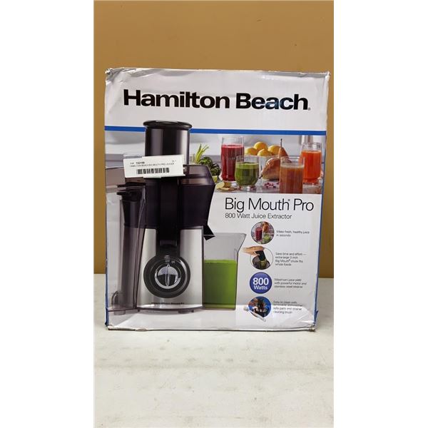 HAMILTON BEACH BIG MOUTH PRO JUICER TESTED AND WORKING - RETAIL $119