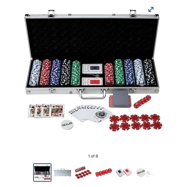 HATHAWAY 500 PIECE POKER SET - RETAIL $56