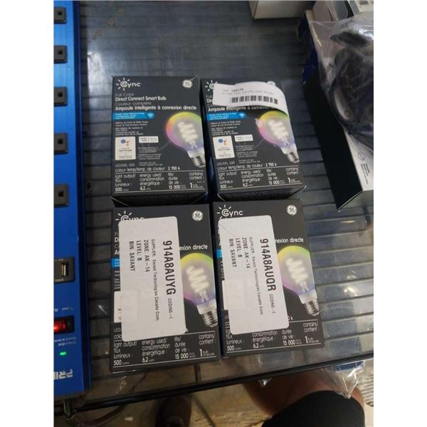 4 CYNC FULL COLOR LIGHT BULBS - RETAIL $92