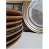 Image 2 : Qty 8 Round Ribbed Design Plates 10"dia