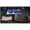 Image 1 : Qty 3 Sushi Trays,  Misc Sizes & 2 Miniature Blue Bottles