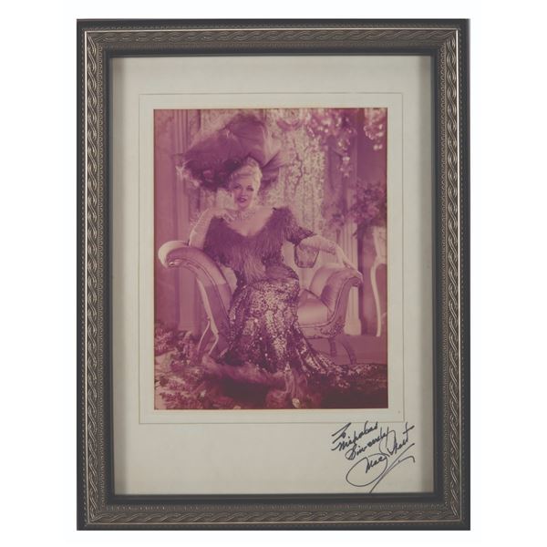 A Mae West Photo With Signature.