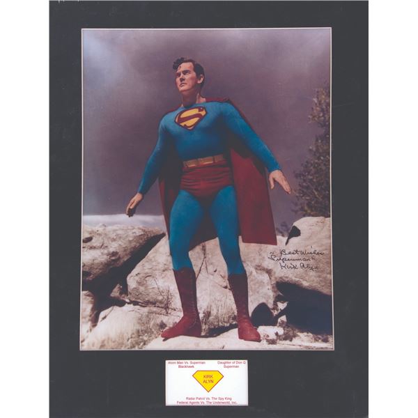 A Kirk Alyn Signed Superman Photo.