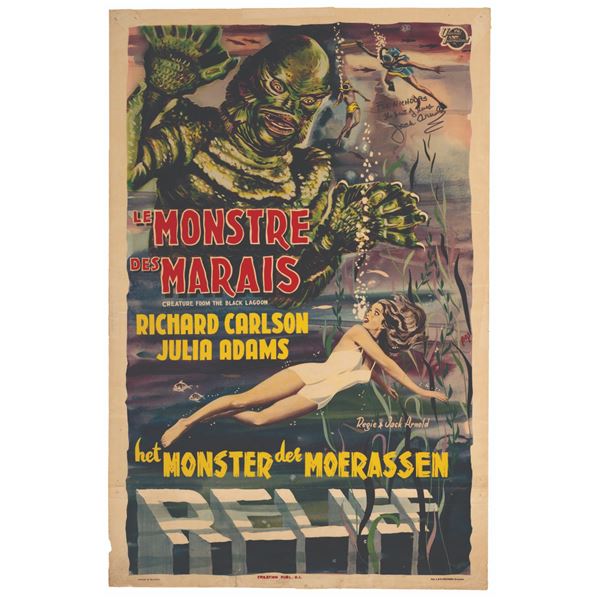 A Signed Belgian Creature from the Black Lagoon Poster.