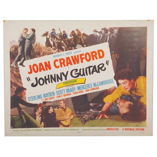 A Johnny Guitar Jumbo Window Card.