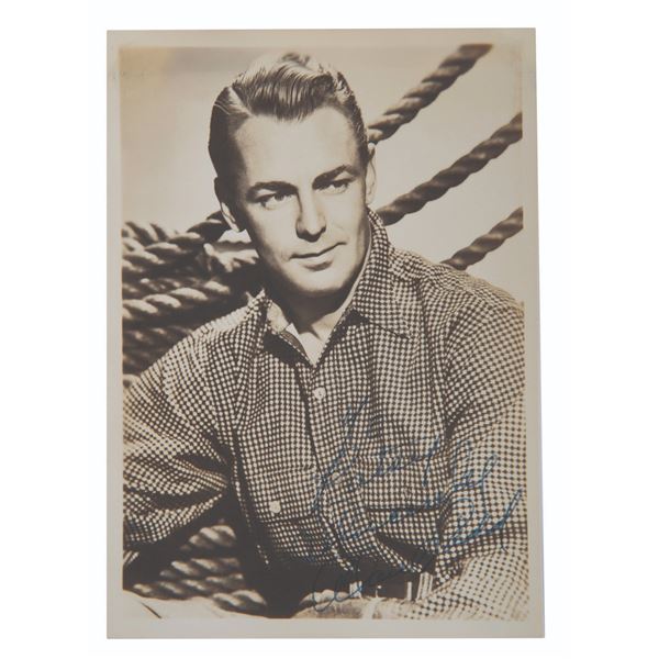 A Signed Alan Ladd Photo.