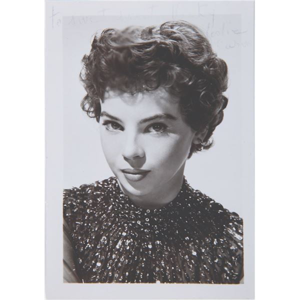 A Leslie Caron Signed Photo.