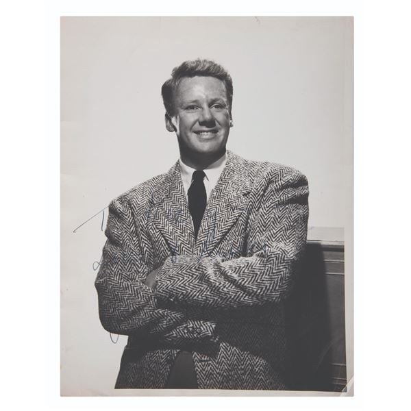 A Portrait Photo Signed By Van Johnson.