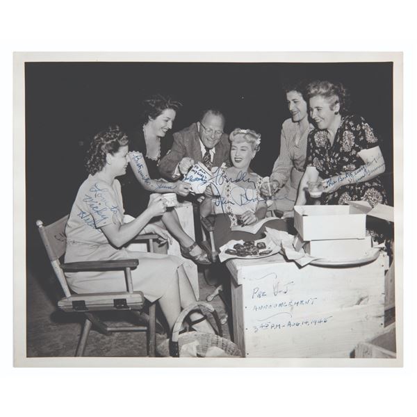 A Photo Signed by Joan Blondell +4 from Adventure.