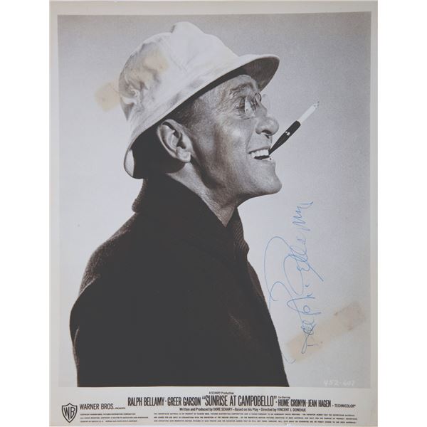 A Ralph Bellamy Signed Photo.