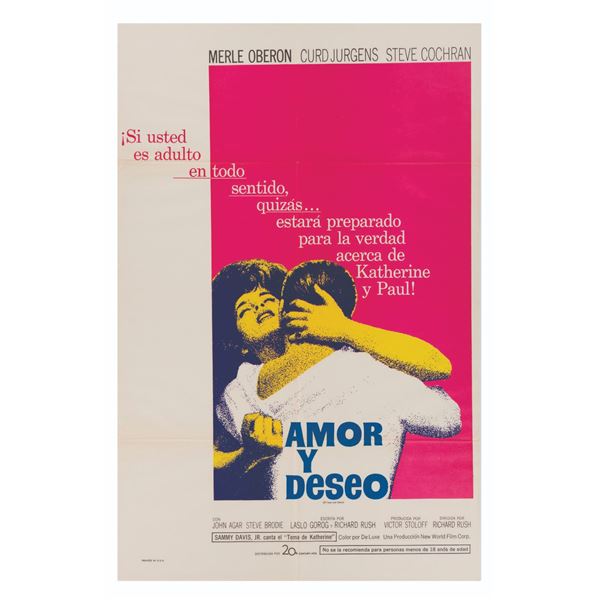 An Of Love and Desire Spanish One-Sheet Poster.