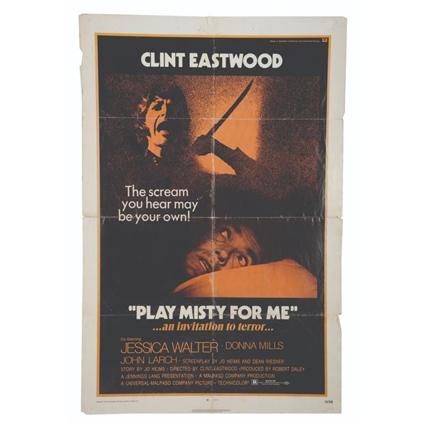 A Play Misty For Me One-Sheet Poster.