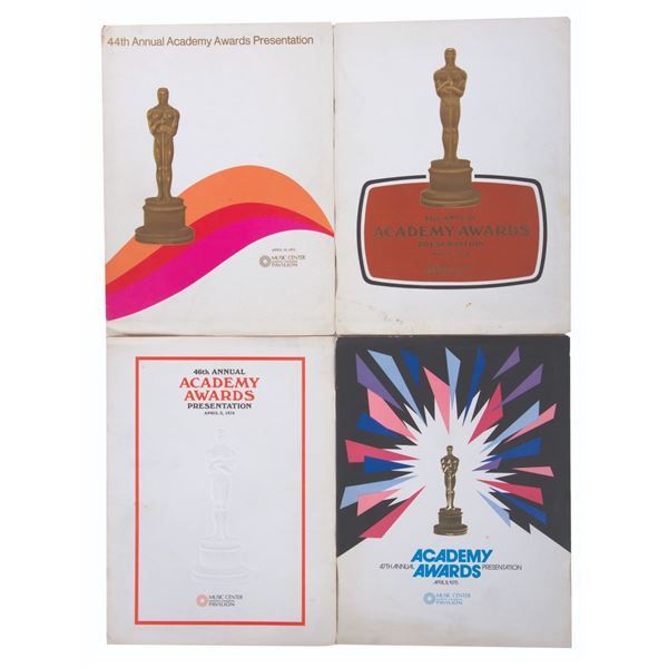 Collection of (4) Academy Awards Presentation Programs.