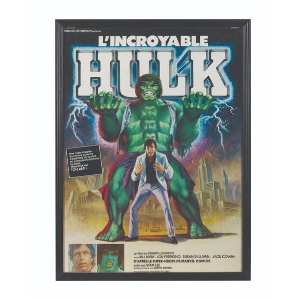 Lou Ferrigno's Incredible Hulk French movie poster.