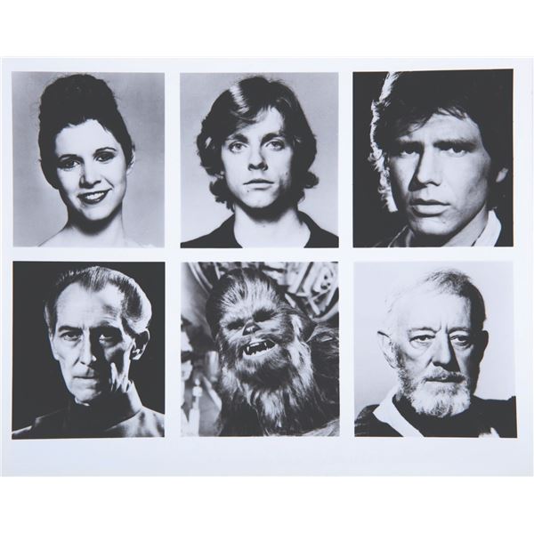 A Rare Star Wars 6-Up Portrait Press Photo.