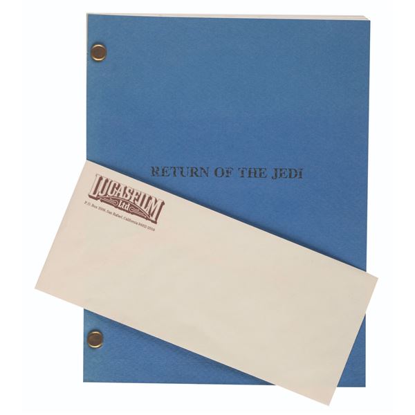 A Revenge of the Jedi Script & Lucasfilm Envelope.