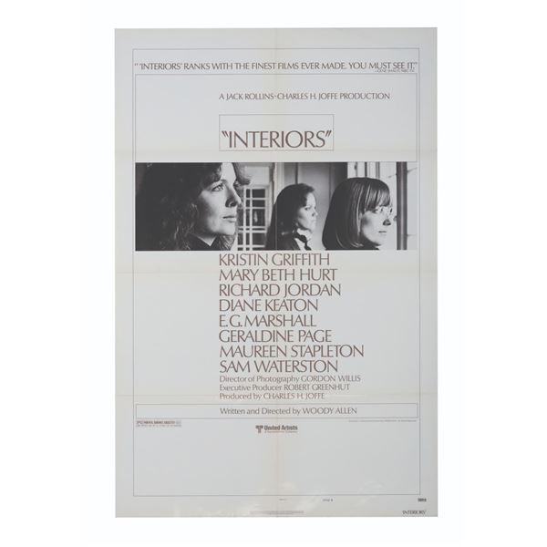 An Interiors One-Sheet Poster.