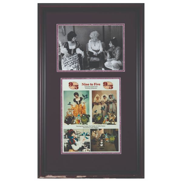 A 9 to 5 Photo Signed by Lily Tomlin & Dolly Parton.