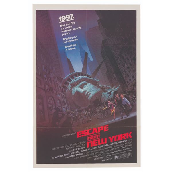 An Escape from New York One-Sheet Poster.