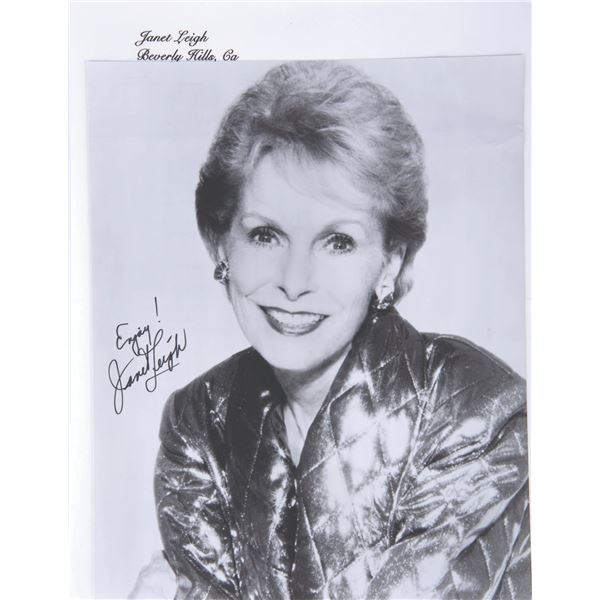 A Janet Leigh Signed Photo.