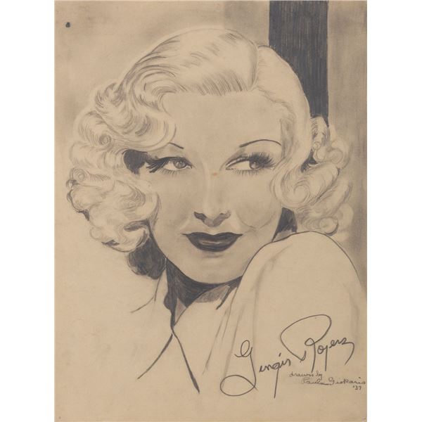 An Early Ginger Rogers Portrait by Paula Giokaris.