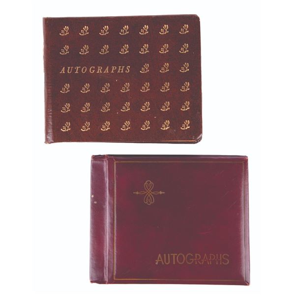 A Pair of Autograph Books.