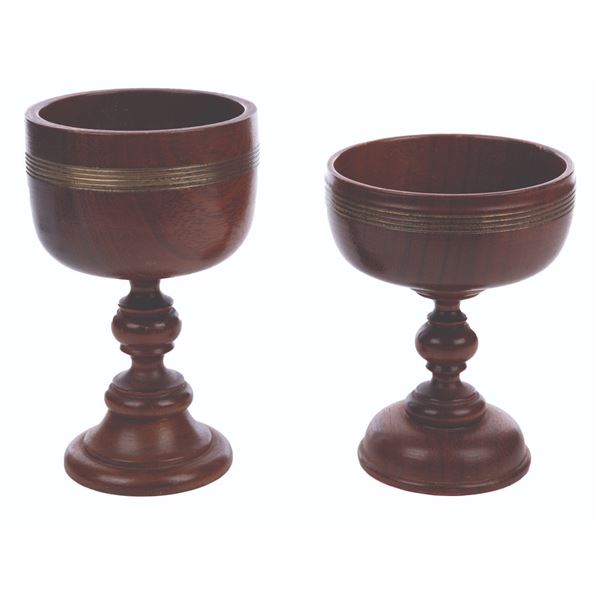 A Pair of Prototype Indiana Jones False Grail Goblets.