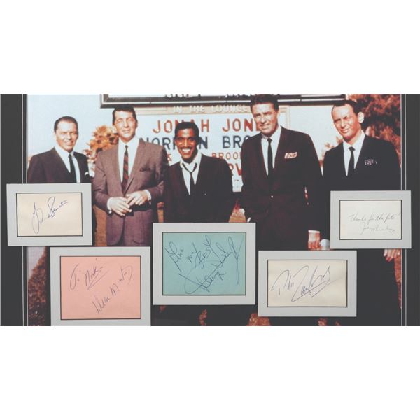 A Collection of Rat Pack Member Signatures.