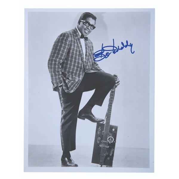 A Signed Bo Diddley Photo.