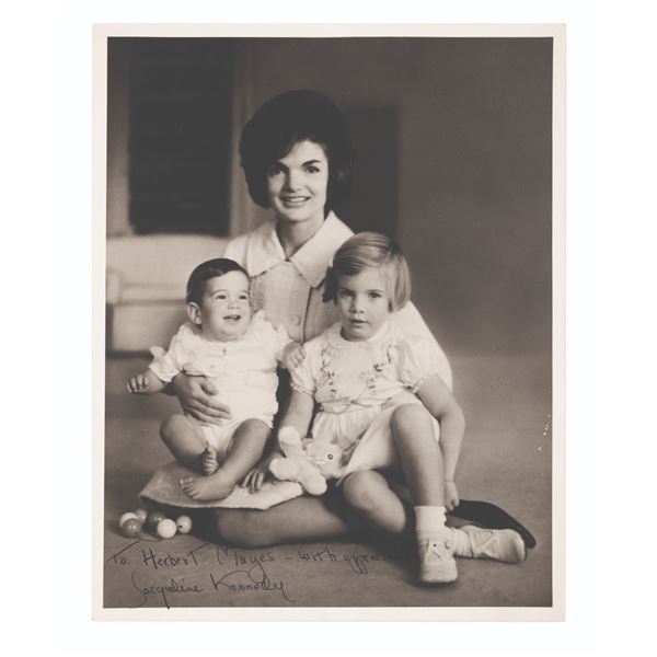 A Jacqueline Kennedy Signed Photo.