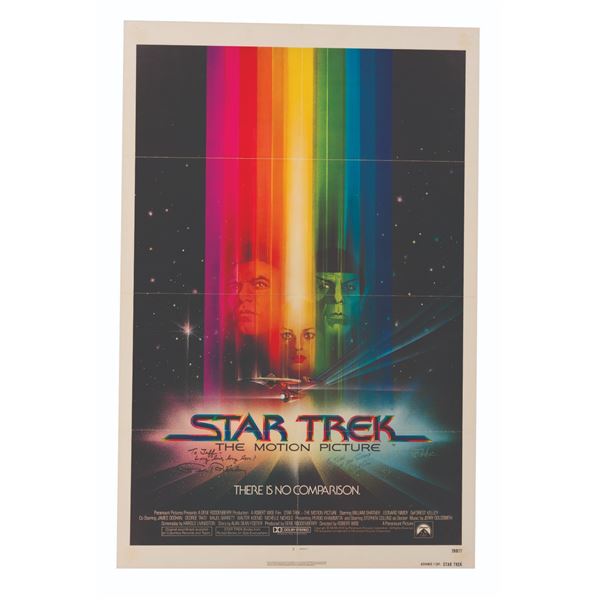 Gene Roddenberry & Robert Wise Signed Star Trek Poster.