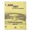 Image 1 : A Star Trek:TNG Script And Call Sheet