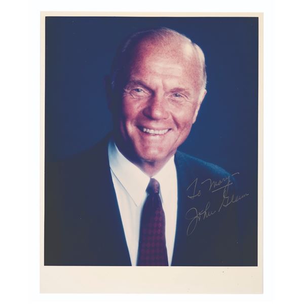 A John Glenn Signed Photograph.