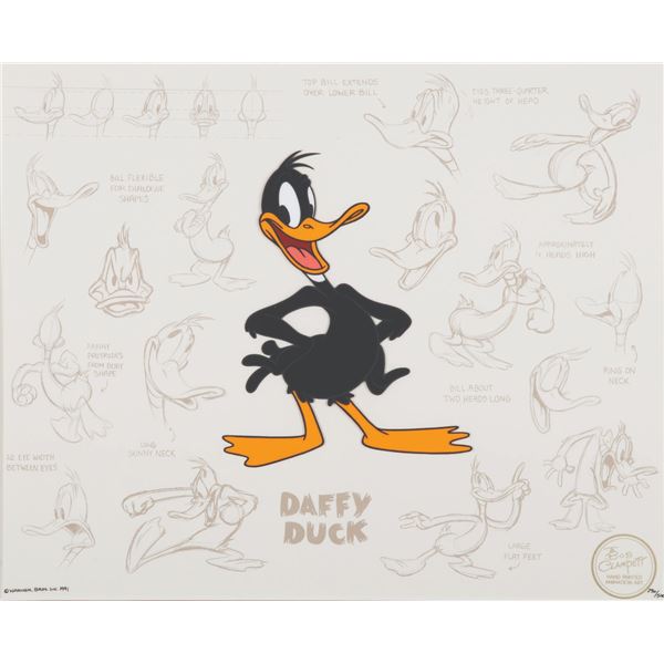 A Daffy Duck Model Series Limited Edition Cel.