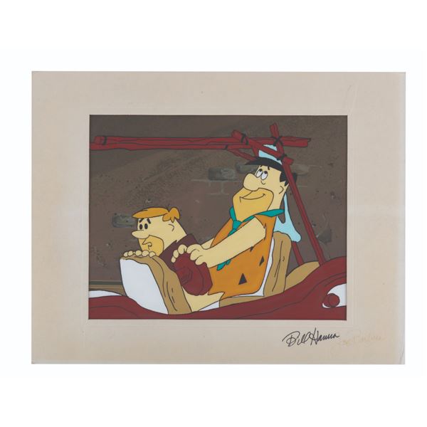 A Bill Hanna & Joe Barbera Signed Flintstones Cel.