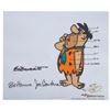 Image 1 : A Multi-Signed Limited Edition Cel of Fred Flintstone.