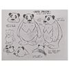 Image 1 : A Walter Lantz Papa Panda Model Sheet.