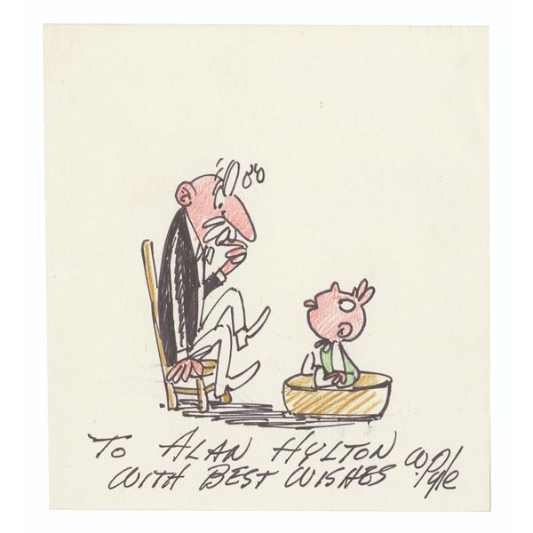 Original Gerald McBoing-Boing Drawing by Willis Pyle.